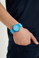 Unisex Slikon Mavi Kol Saati Apsr1-a9645-usmmm